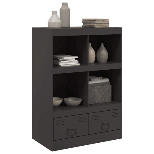 Aparador - Bufete - Móvei de apoio alto 67x39x95 cm aço preto pt2337