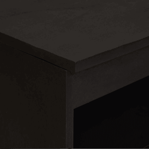 Bufete - Móvei de apoio com porta Preto 60 x 33 x 75 cm Madeira de manga maciça pt4798