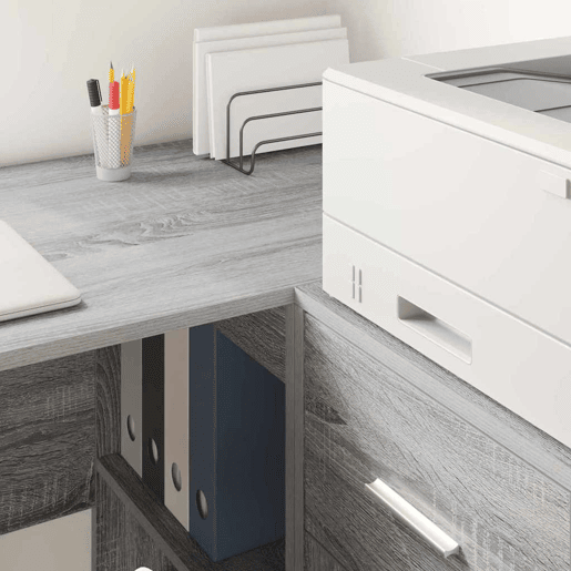 Bufete - Móvei de apoio com gaveta Cinza Sonoma 38 x 34 x 75 cm pt1751