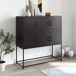 Aparador - Mueble de almacenamiento 100 Aparador - Mueble de almacenamiento 100 Negro