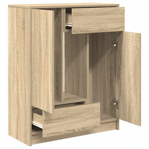 Aparador - Bufete - Móvei de apoio com gavetas e portas 73x31x90 cm carvalho sonoma pt1863