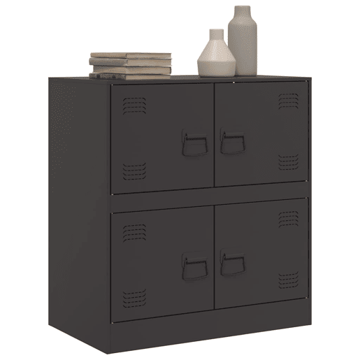 Aparador - Bufete - Móvei de apoio 67x39x73 cm aço preto pt2334