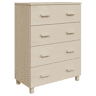 Aparador - Bufete - Móvei de apoio HAMAR 79x40x103,5 cm pinho maciço castanho-mel pt4120