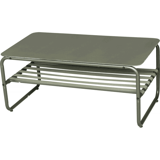 Conjunto de mobiliário de jardim em metal Sora com almofadas - 4 lugares - Verde