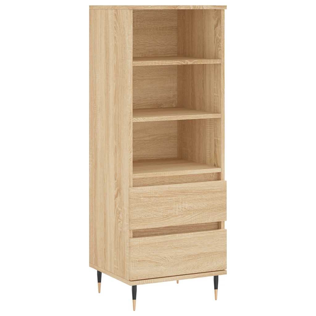 Aparador alto - Mueble de almacenamiento 40 Madera Clara