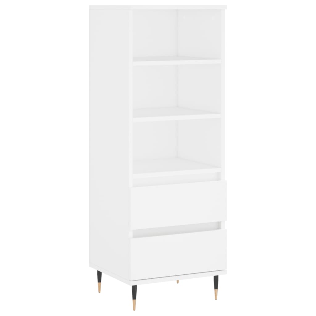Aparador alto - Mueble de almacenamiento 40 Blanco