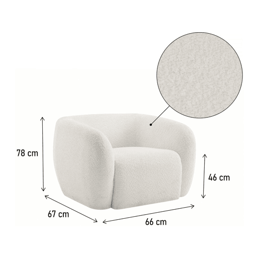 Poltrona de design Washington - Branca Poltrona de design Washington - Branca