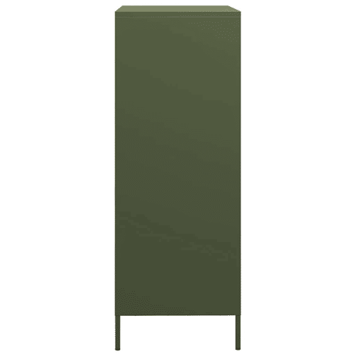 Armário alto - Bufete - Móvei de apoio 68x39x101,5 cm aço verde azeitona pt128