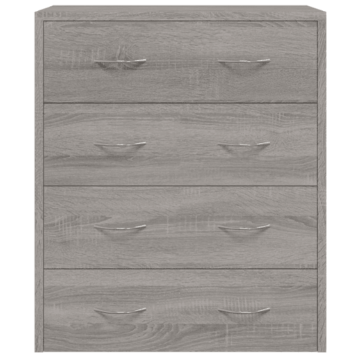 Aparador - Bufete - Móvei de apoio com 4 gavetas 60x30,5x71 cm cinzento sonoma pt1709