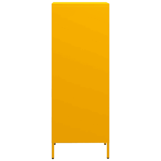Armário alto - Bufete - Móvei de apoio 35x39x103,5 cm aço amarelo mostarda pt2178