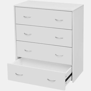 Aparador - Bufete - Móvei de apoio com 4 gavetas 60 x 30,5 x 71 cm branco pt1705