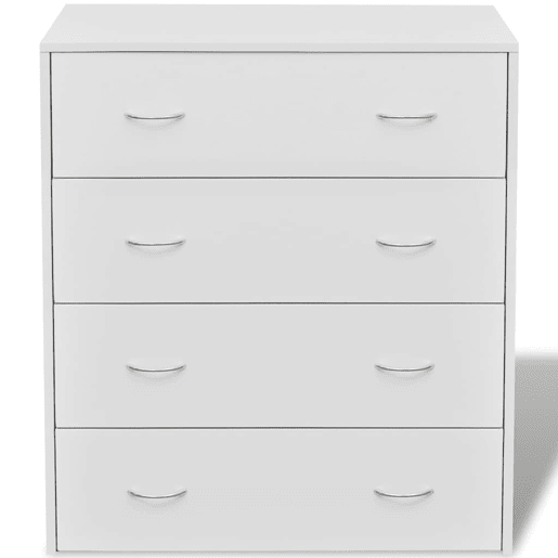Aparador - Bufete - Móvei de apoio com 4 gavetas 60 x 30,5 x 71 cm branco pt1705