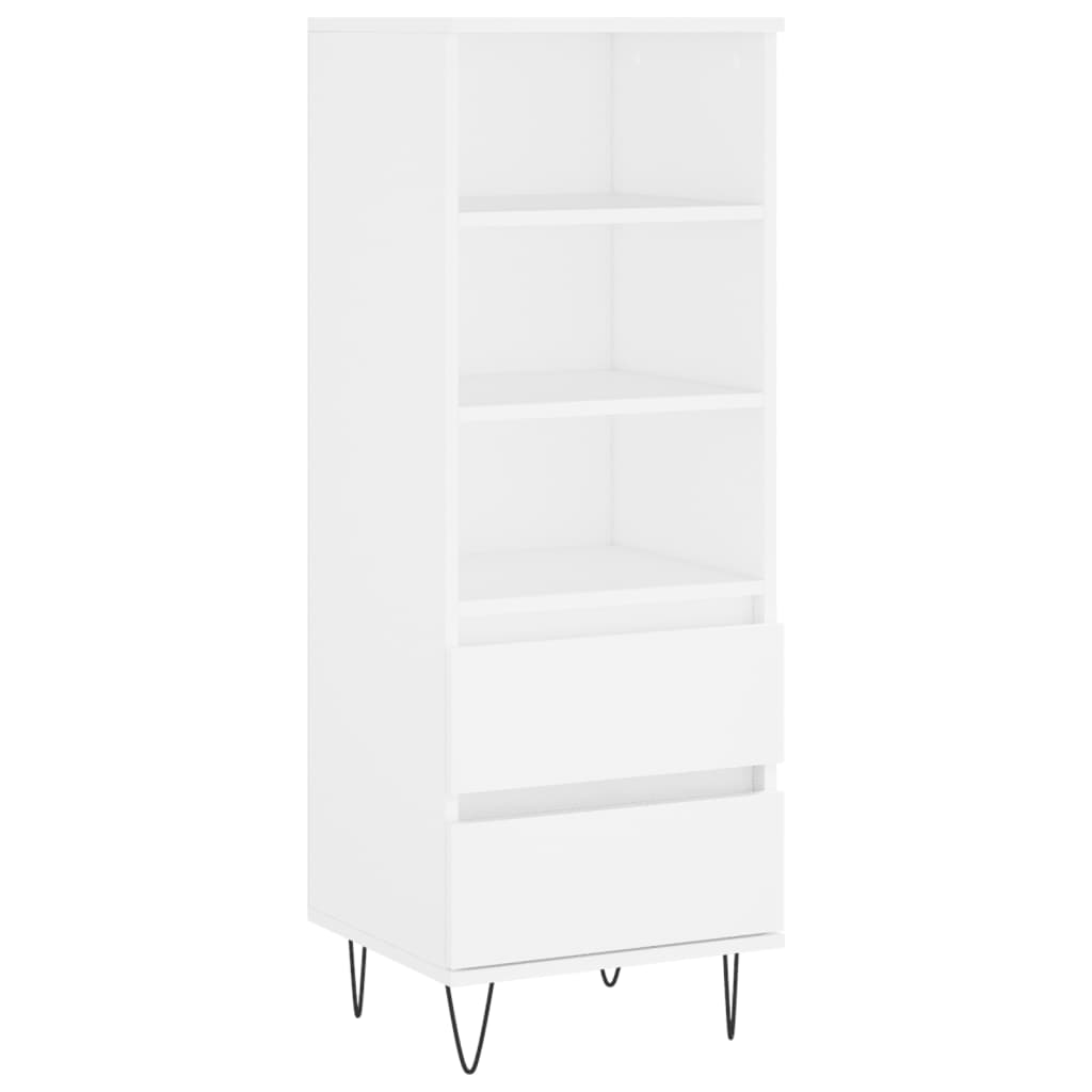 Aparador alto - Mueble de almacenamiento 40 Blanco