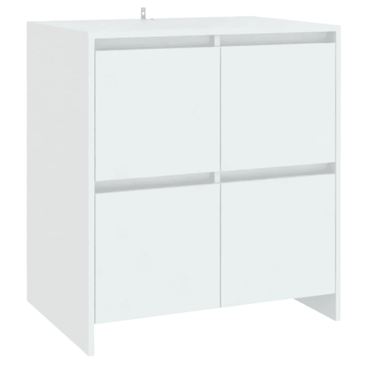 2 pcs Aparadores - Bufetes - Móveis de apoio em madeira processada branco pt2150 2 pcs Aparadores - Bufetes - Móveis de apoio em madeira processada branco pt2150