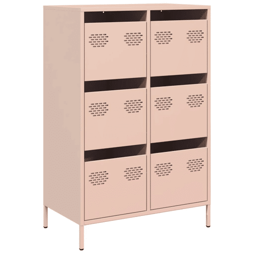 Armário alto - Bufete - Móvei de apoio 68x39x101,5 cm aço rosa pt125
