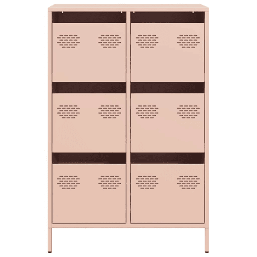 Armário alto - Bufete - Móvei de apoio 68x39x101,5 cm aço rosa pt125