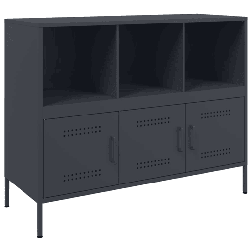 Aparador - Bufete - Móvei de apoio 100,5x39x79 cm aço antracite pt95