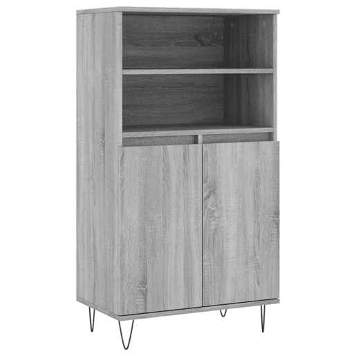 Armário alto - Bufete - Móvel de apoio 60x36x110 cm derivados de madeira cinzento sonoma pt532 Armário alto - Bufete - Móvel de apoio 60x36x110 cm derivados de madeira cinzento sonoma pt532