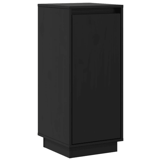 Aparadores - Bufetes - Móveis de apoio 2 pcs 31,5x34x75 cm madeira de pinho maciça preto pt51