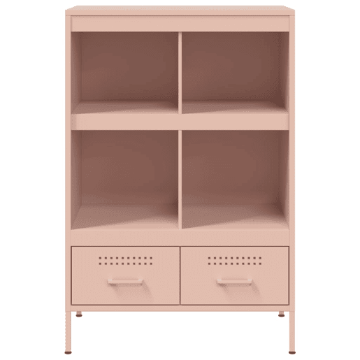 Armário alto - Bufete - Móvei de apoio 68x39x101,5 cm aço rosa pt123