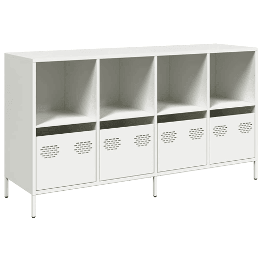Aparador - Bufete - Móvei de apoio 135x39x73,5 cm aço laminado a frio branco pt2277