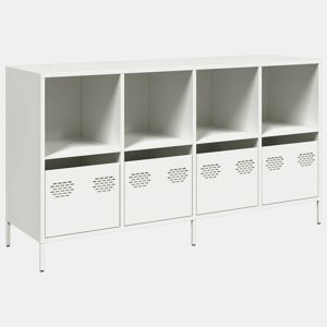 Aparador - Bufete - Móvei de apoio 135x39x73,5 cm aço laminado a frio branco pt2277