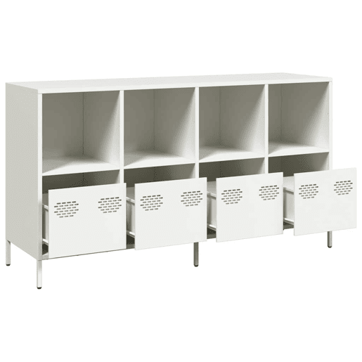 Aparador - Bufete - Móvei de apoio 135x39x73,5 cm aço laminado a frio branco pt2277