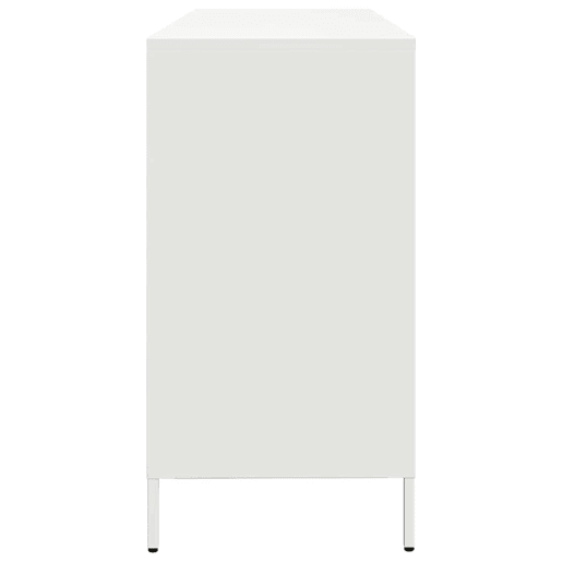 Aparador - Bufete - Móvei de apoio 135x39x73,5 cm aço laminado a frio branco pt2277