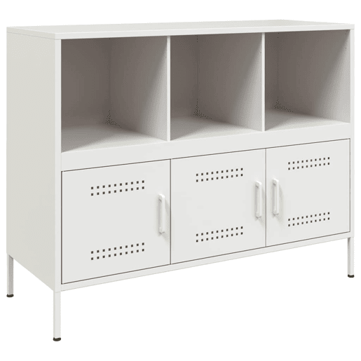 Aparador - Bufete - Móvei de apoio 100,5x39x79 cm aço branco pt86