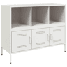 Aparador - Bufete - Móvei de apoio 100,5x39x79 cm aço branco pt86