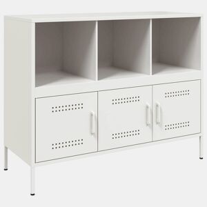 Aparador - Bufete - Móvei de apoio 100,5x39x79 cm aço branco pt86