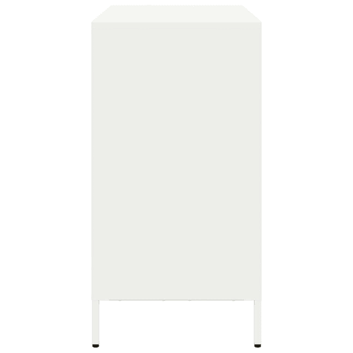 Aparador - Bufete - Móvei de apoio 101,5x39x73,5 cm aço laminado a frio branco pt2274
