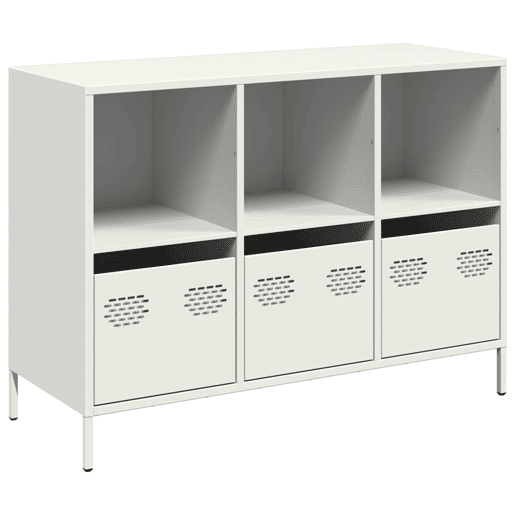 Aparador - Bufete - Móvei de apoio 101,5x39x73,5 cm aço laminado a frio branco pt2275