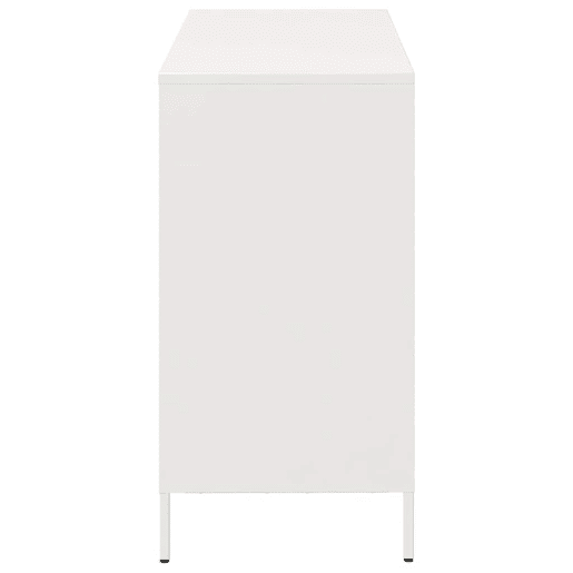 Aparador - Bufete - Móvei de apoio 101,5x39x73,5 cm aço laminado a frio branco pt2275