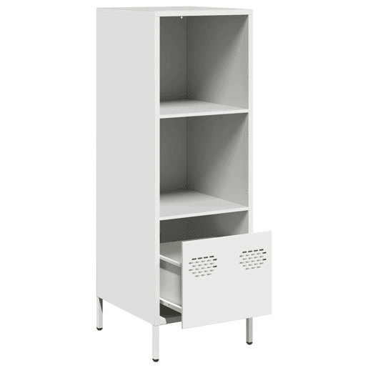 Armário alto - Bufete - Móvei de apoio 35x39x103,5 cm aço branco pt2208