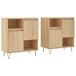 Aparador - Mueble de almacenamiento 2 pcs 120 Aparador - Mueble de almacenamiento 2 pcs 120 Blanco