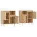 Aparador - Mueble de almacenamiento 2 pcs 120 Aparador - Mueble de almacenamiento 2 pcs 120 Blanco