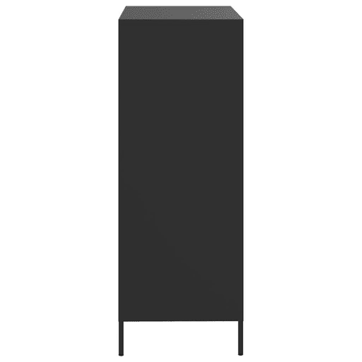 Armário alto - Bufete - Móvei de apoio 68x39x101,5 cm aço preto pt120