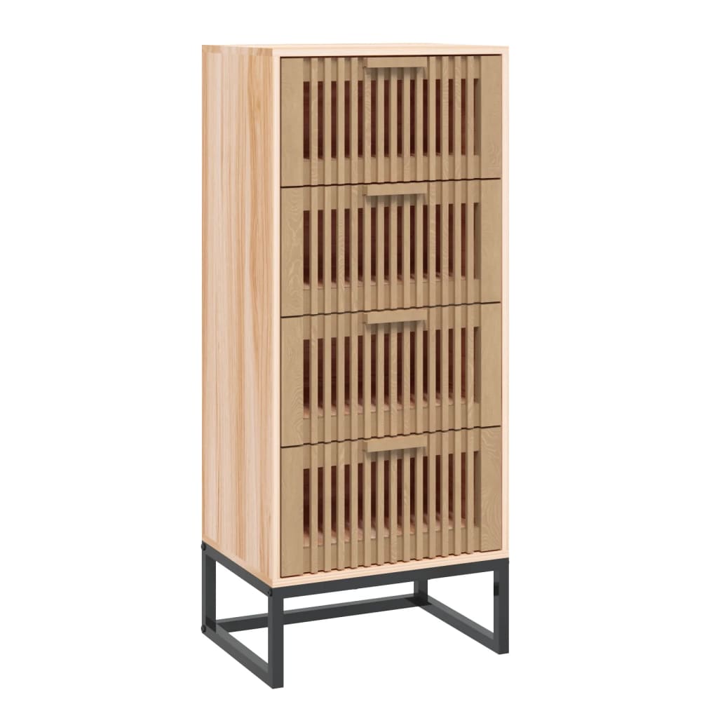Aparador alto - Mueble de almacenamiento 40 Marrón