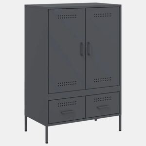 Armário alto - Bufete - Móvei de apoio 68x39x101,5 cm aço antracite pt100