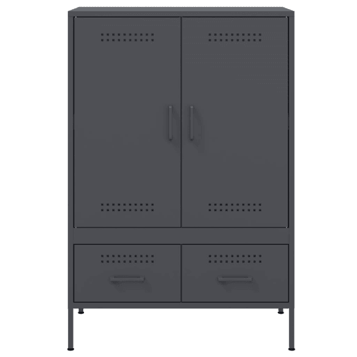 Armário alto - Bufete - Móvei de apoio 68x39x101,5 cm aço antracite pt100