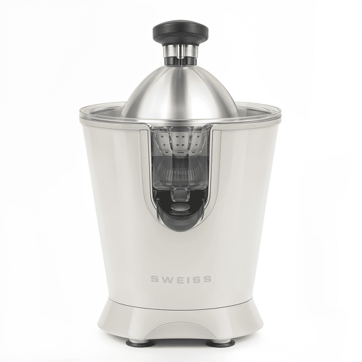 Espremedor elétrico ZEST8, SWEISS, Bico antigota, Apto para máquina de lavar loiça, Funcionamento silencioso, Braço articulado potente 160 W, Bege