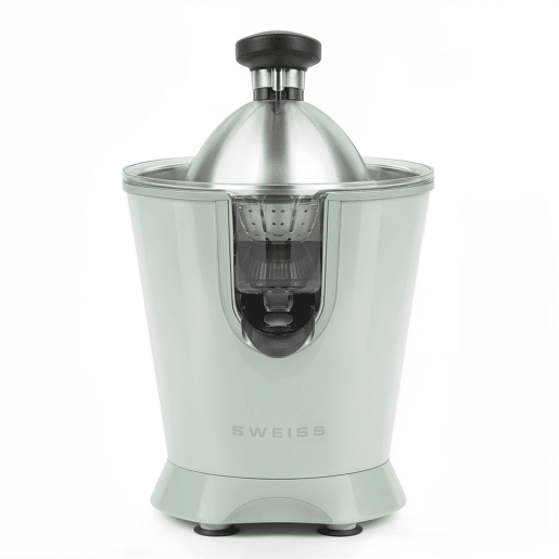 Espremedor elétrico ZEST7, SWEISS, Bico antigota, Apto para máquina de lavar loiça, Funcionamento silencioso, Braço articulado potente 160 W, Verde