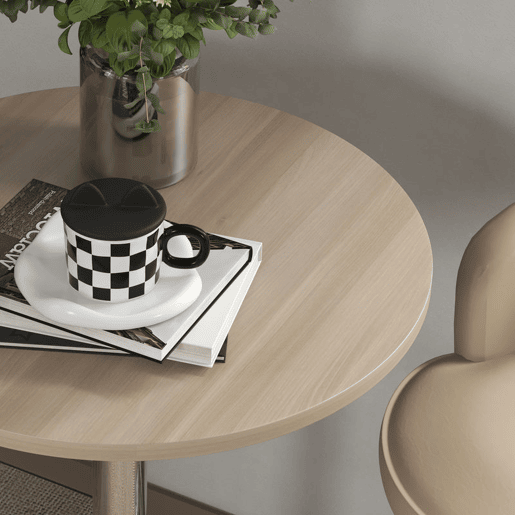 HOMCOM Mesa Alta de Cozinha Mesa Alta de Bar Redonda para 2 Pessoas Altura Ajustável 69-91 cm Tampo Giratório 360° Base de Aço para Sala Sala de Jantar Cozinha 60x60x91 cm Carvalho Claro