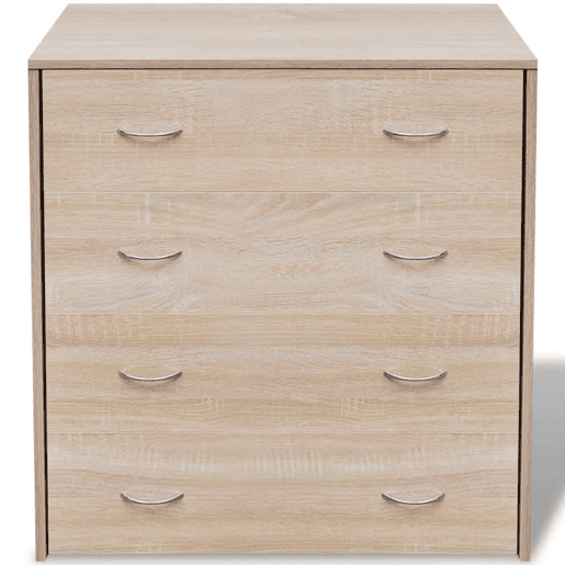 Aparador - Bufete - Móvei de apoio com 4 gavetas 60 x 30,5 x 71 cm carvalho pt1707