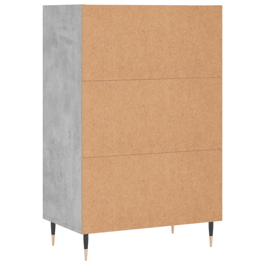 Armário alto - Bufete - Móvel de apoio 57x35x90 cm derivados de madeira cinza cimento pt1261