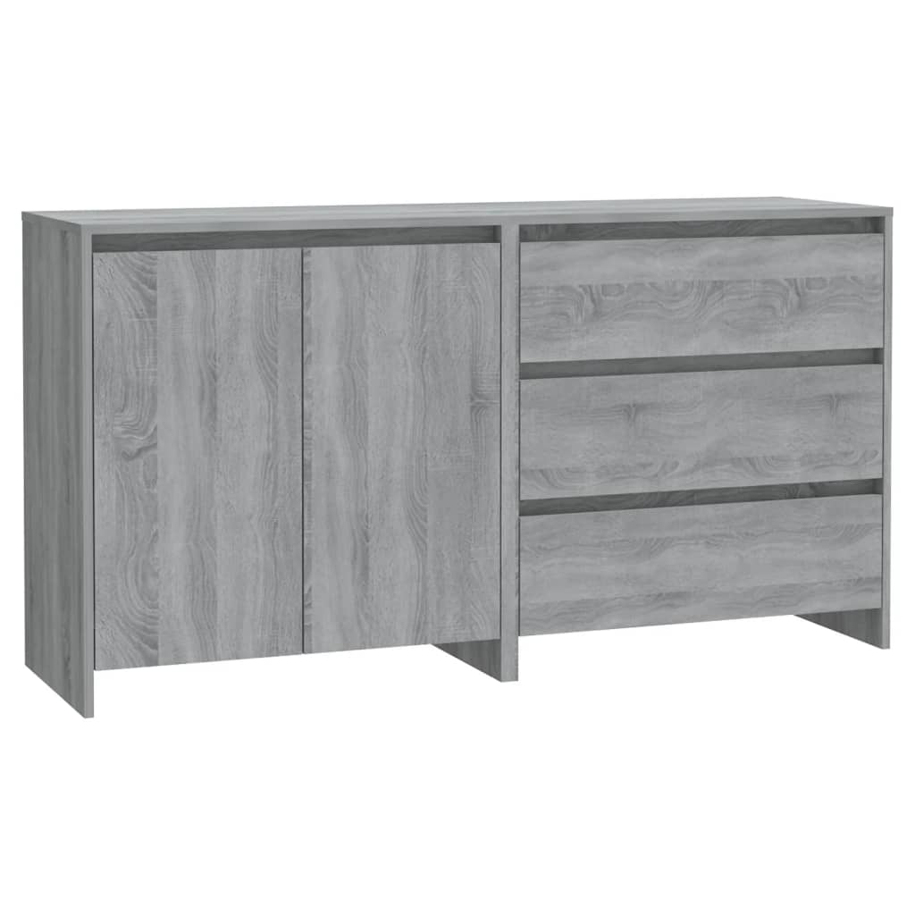 Aparador - Mueble de almacenamiento 70 Roble/ Gris