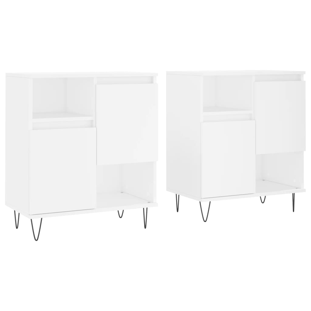 Aparador - Mueble de almacenamiento 2 pcs 120 Blanco