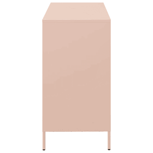 Aparador - Bufete - Móvei de apoio 101,5x39x73,5 cm aço laminado a frio rosa pt2307