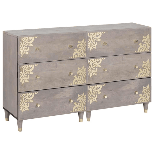 Bufete - Móvei de apoio 2 pcs Cinzeto 60 x 33 x 75 cm Madeira de manga maciça pt11